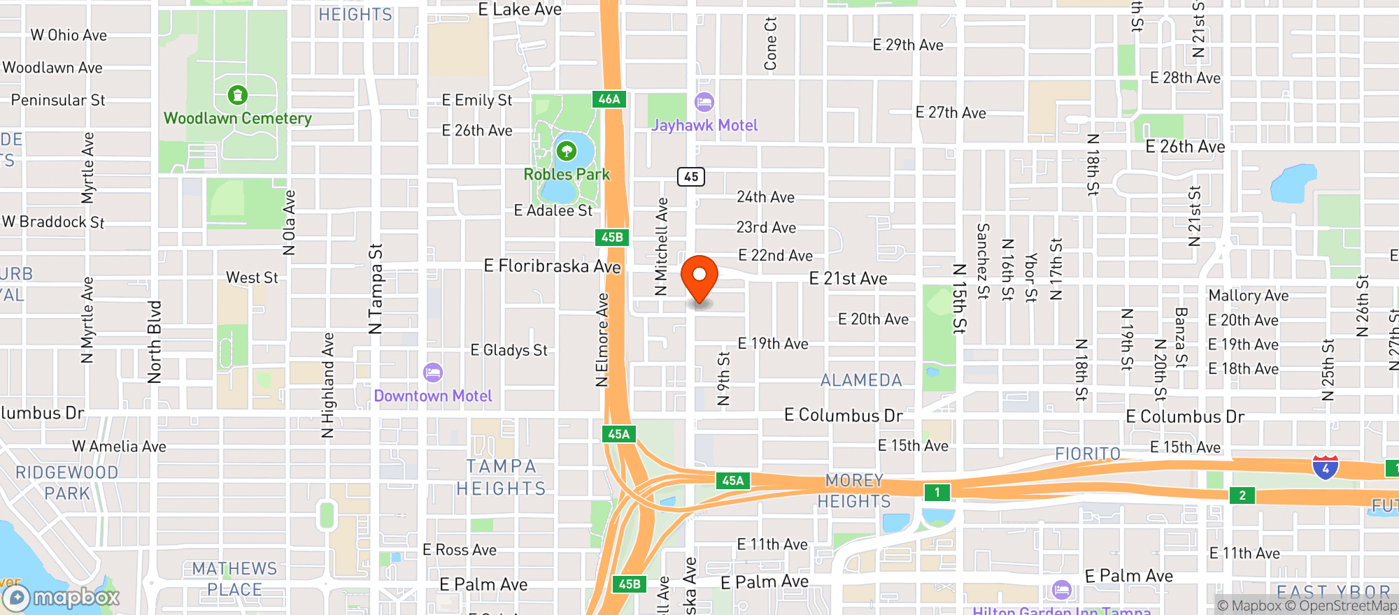 Map showing (c)ideal Supermarket