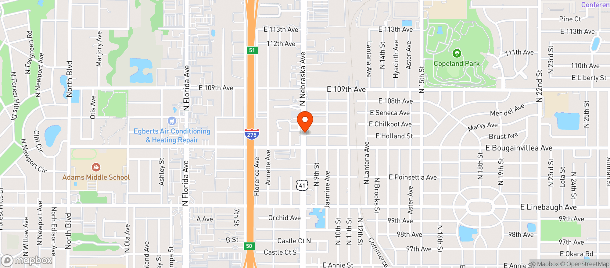 Map showing Puff City