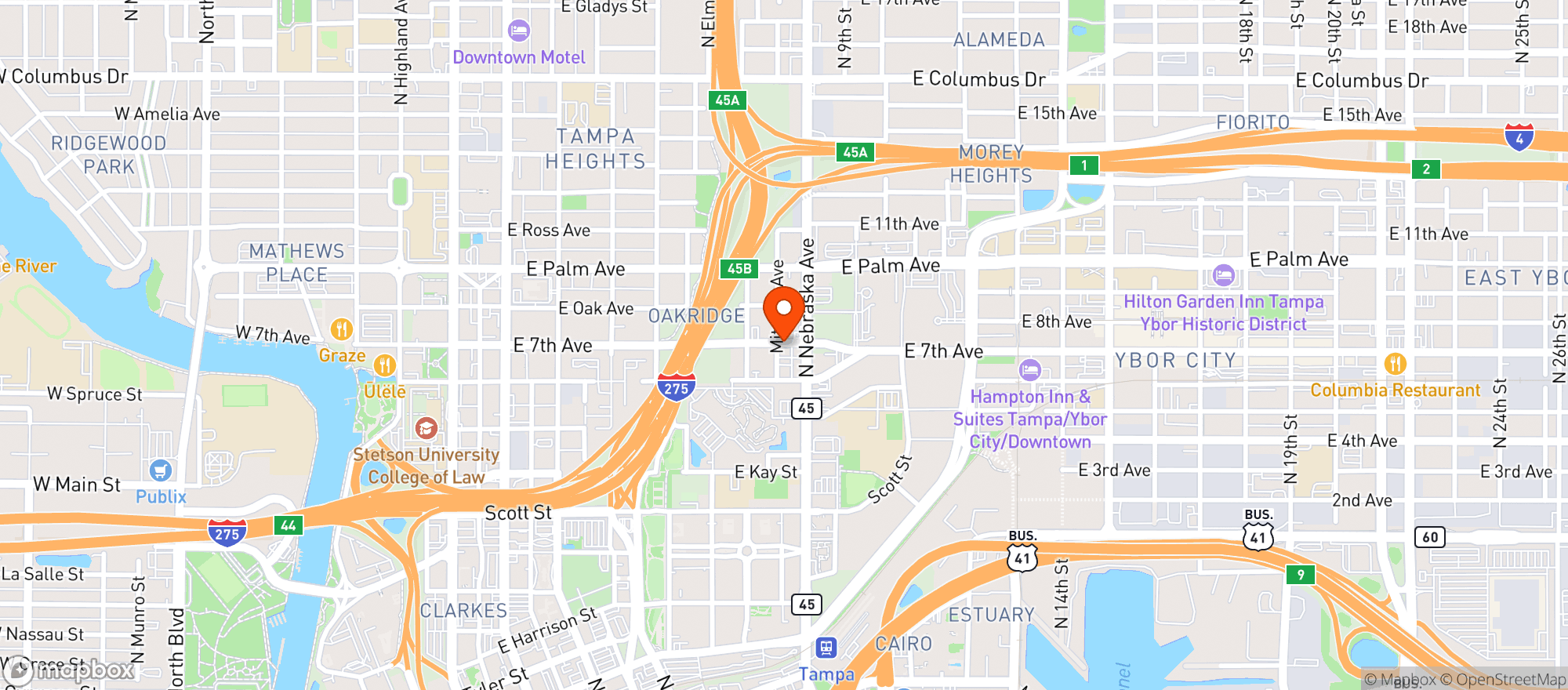 Map showing La Sétima Club