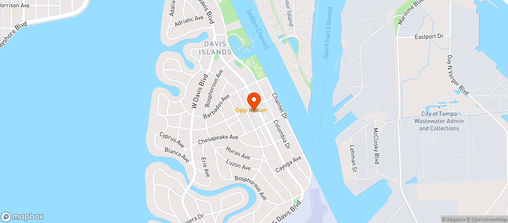 Map showing Duck Gas
