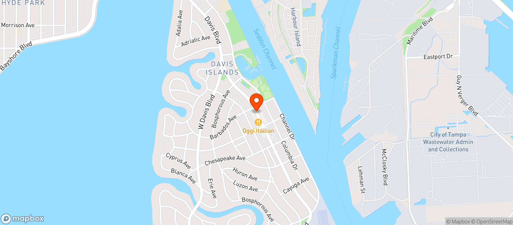 Map showing Margaritas