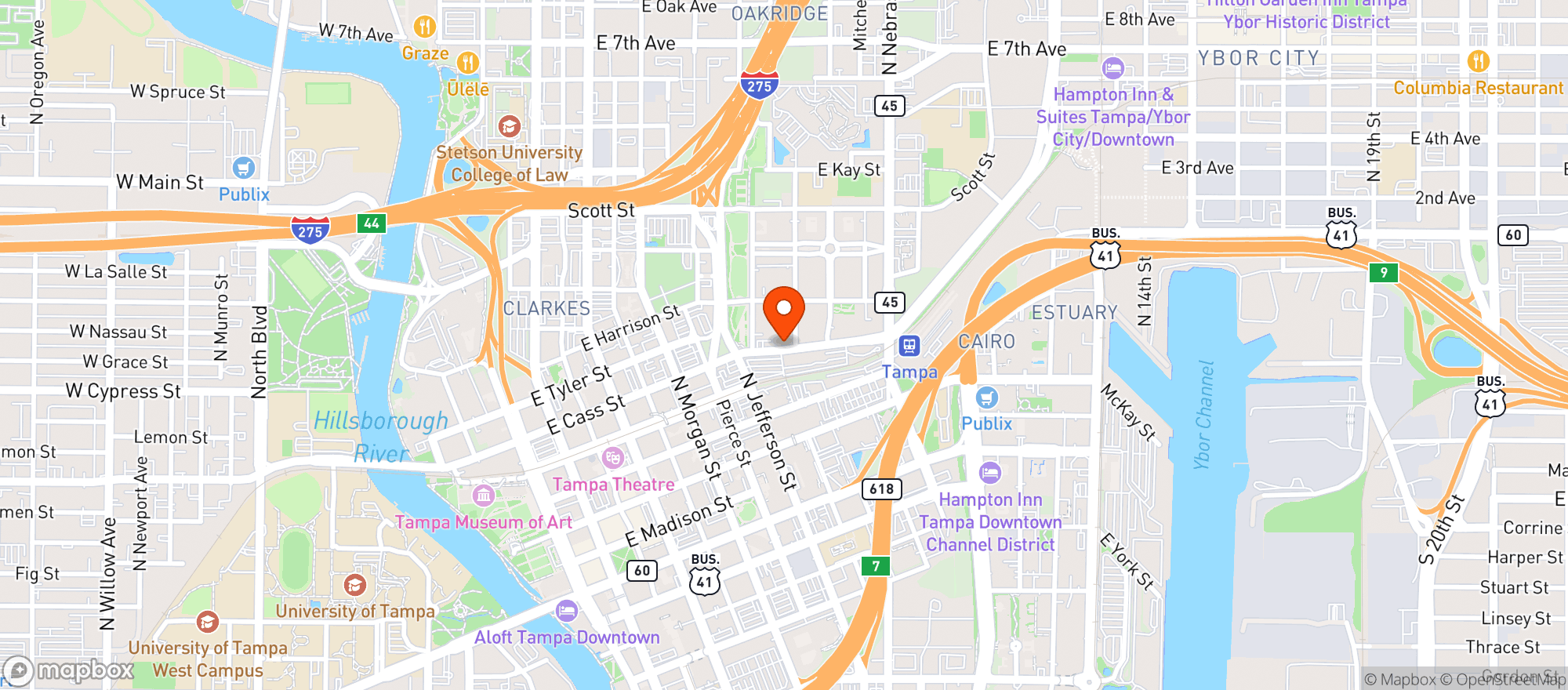 Map showing Mighty Fine!