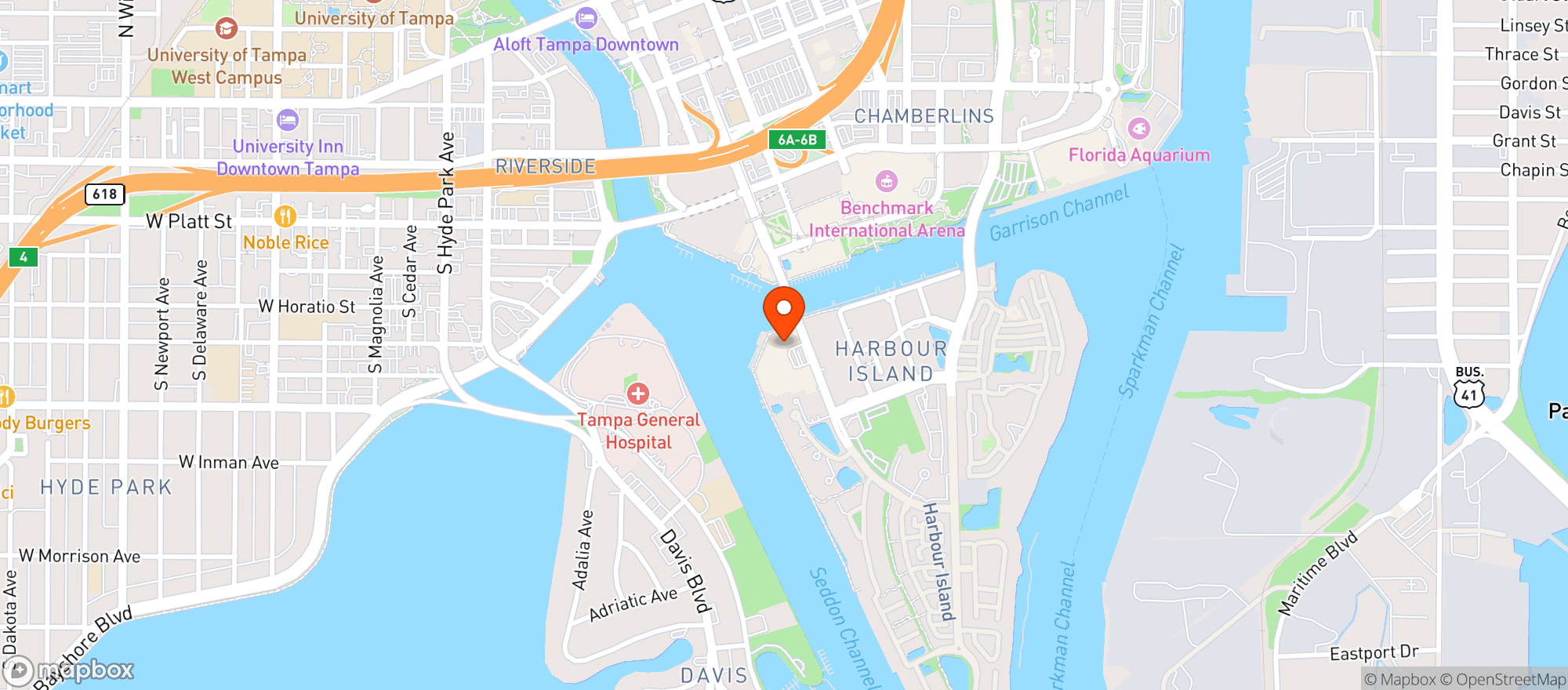 Map showing Waterfront Room @ Jackson's
