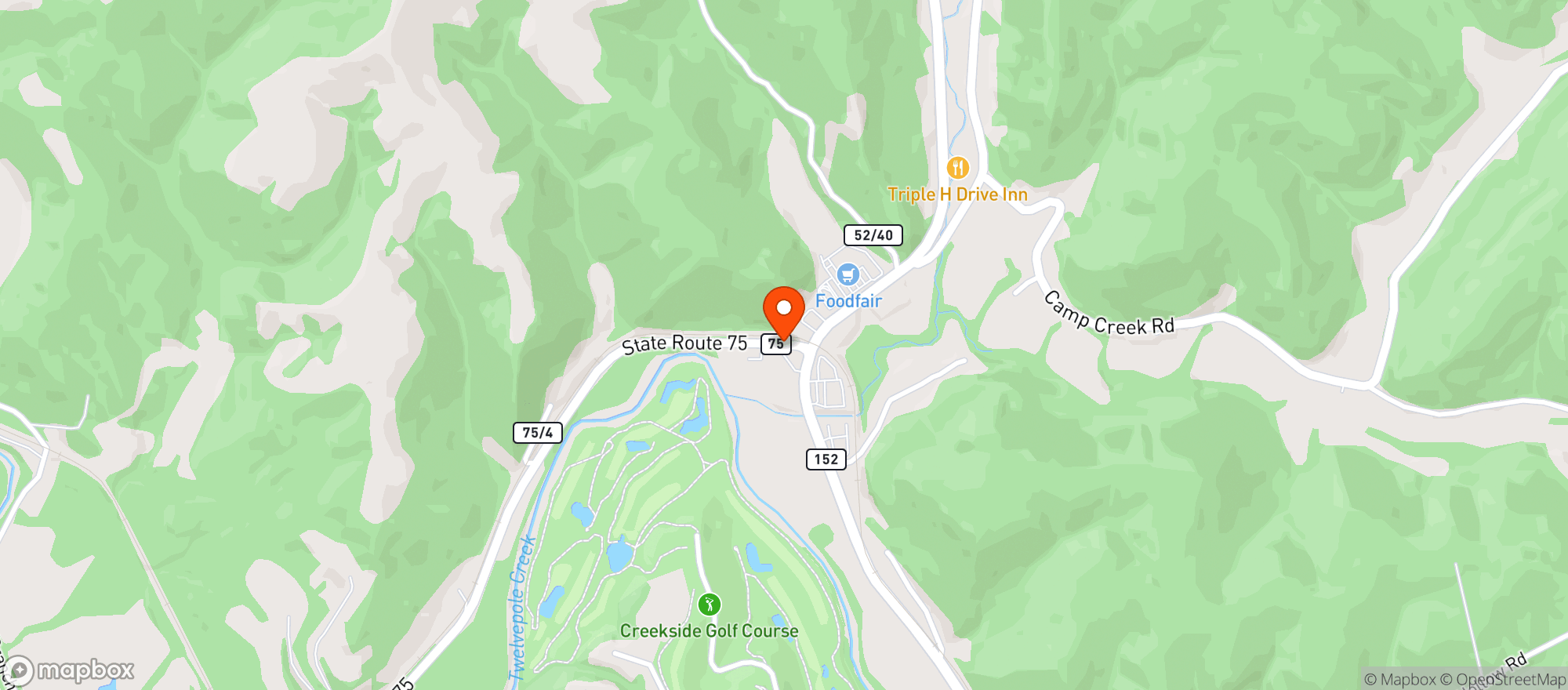 Map showing Little General