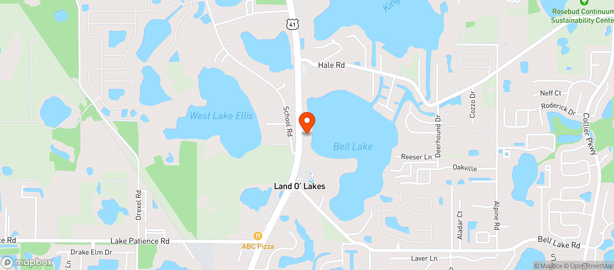 Map showing Stonewater Grill