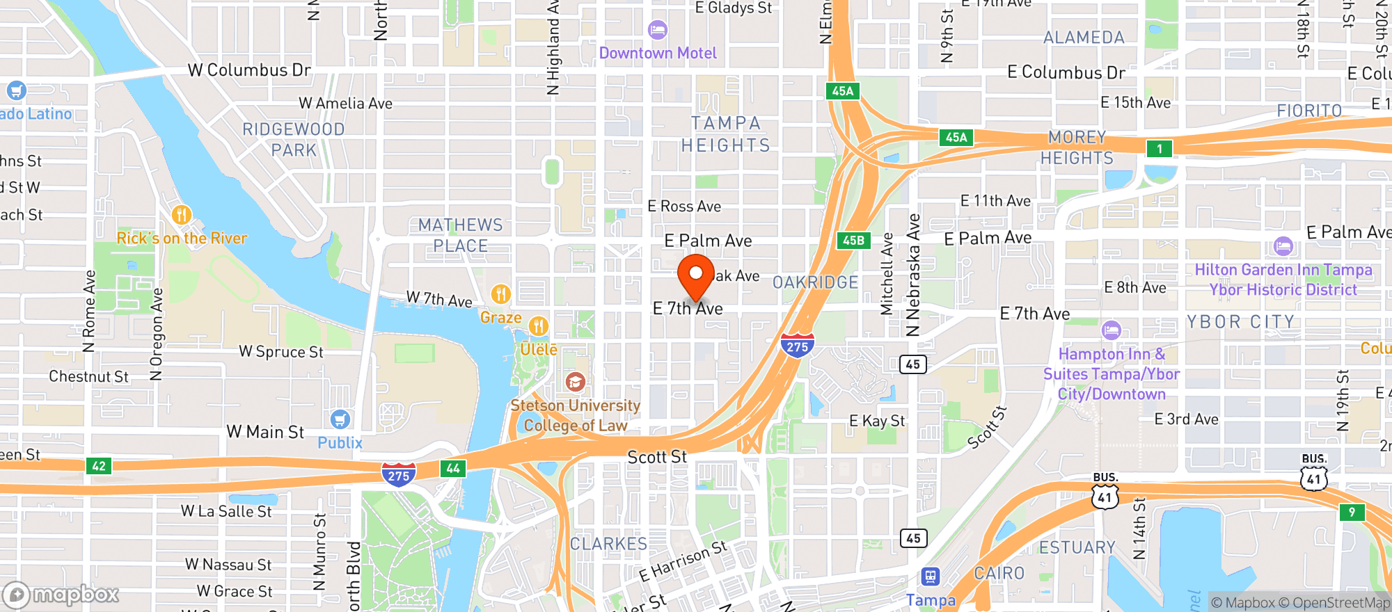 Map showing Stones Throw