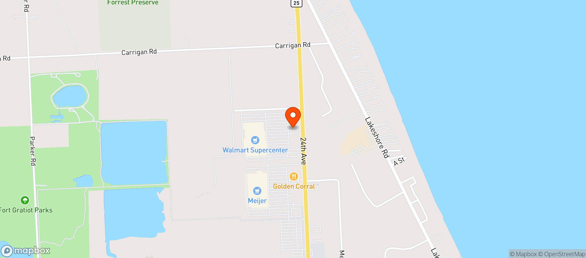 Map showing Gnc