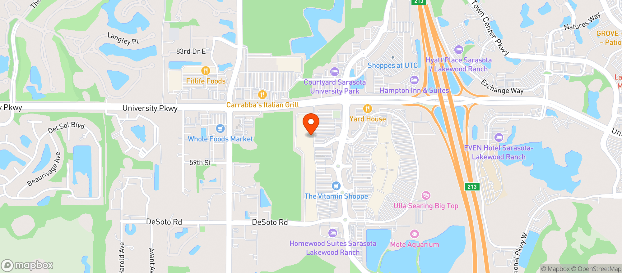 Map showing Target
