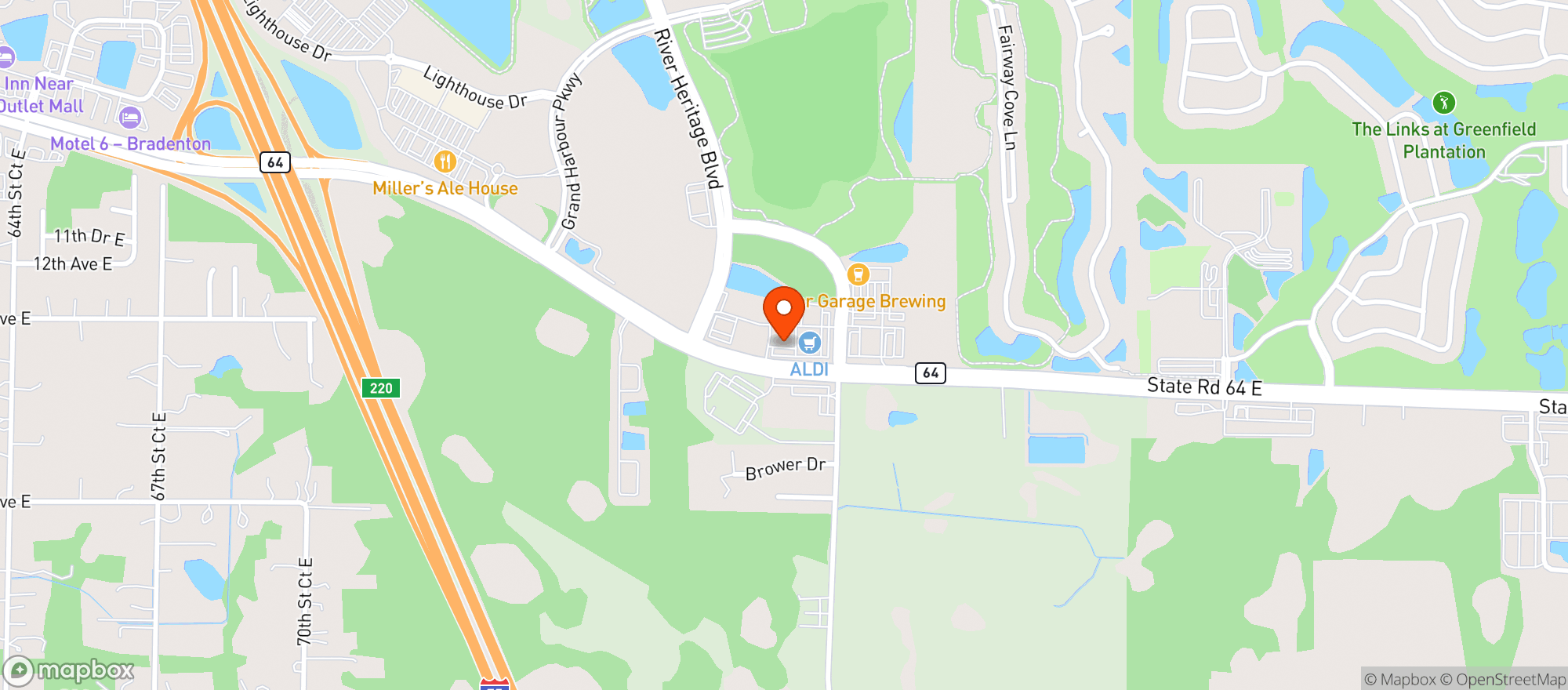Map showing Circle K #2707217