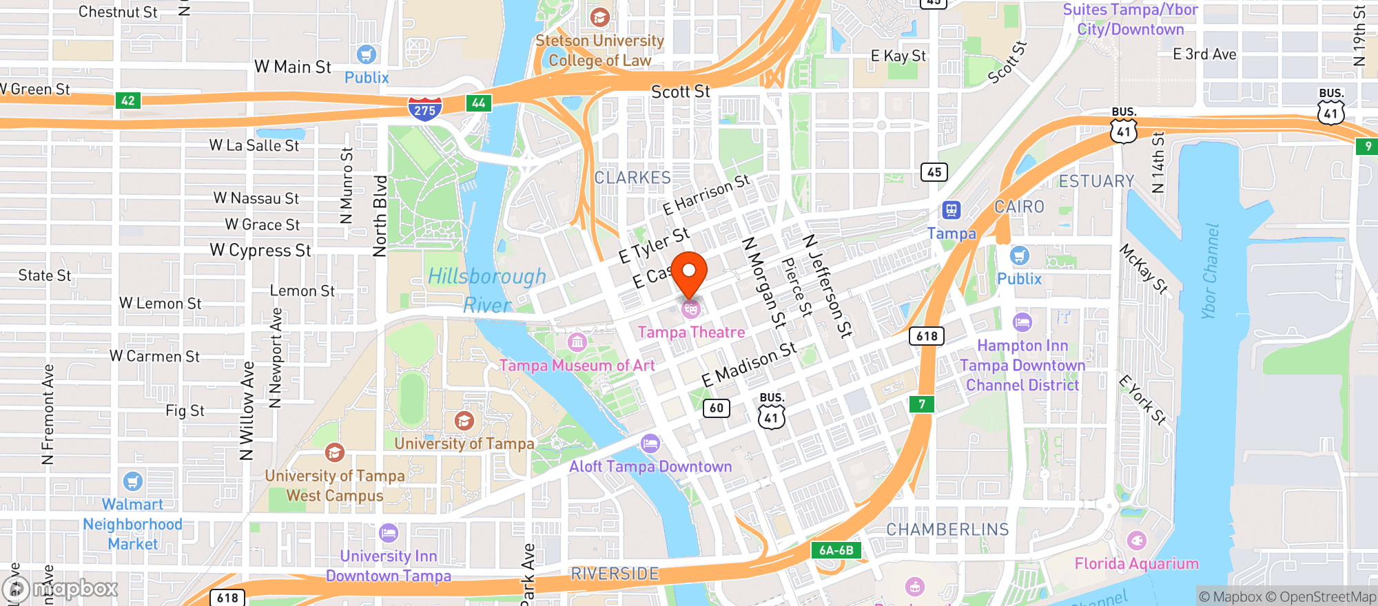 Map showing Hub Package