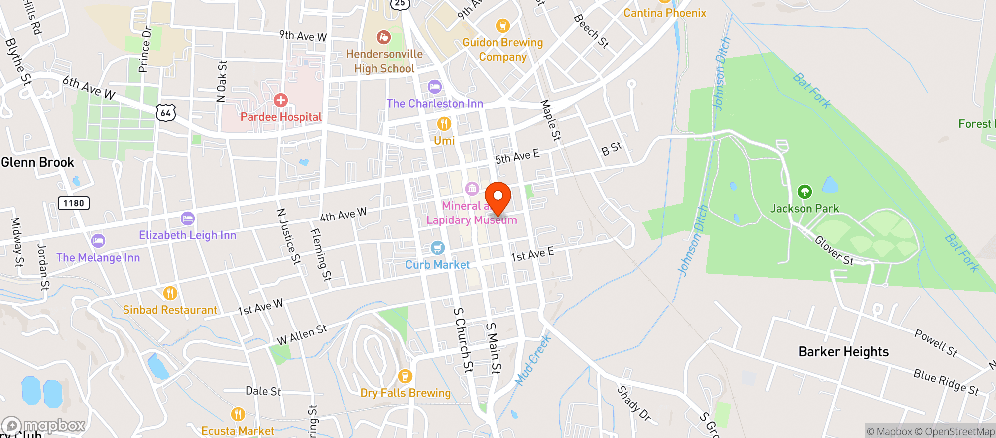 Map showing Blue Door Bottleshop & #0