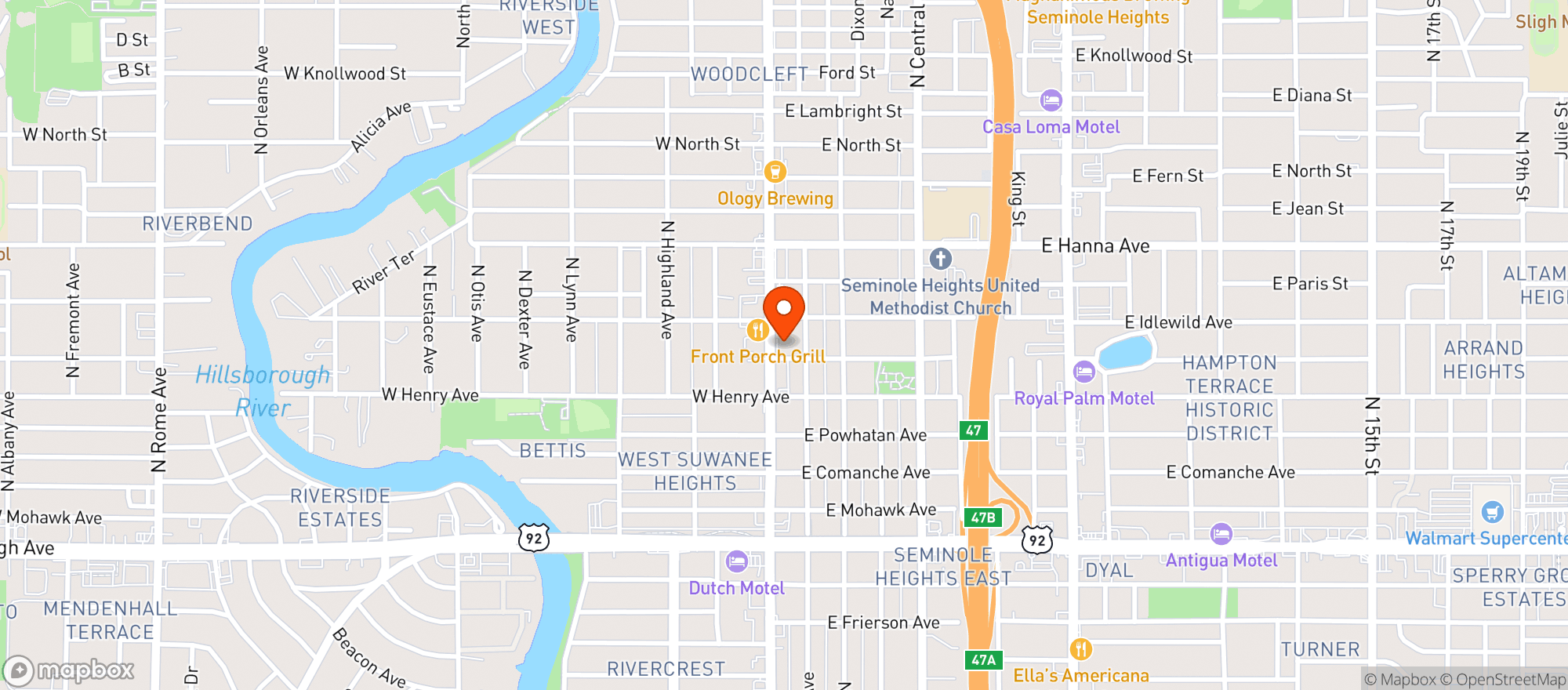 Map showing Mandarin Heights