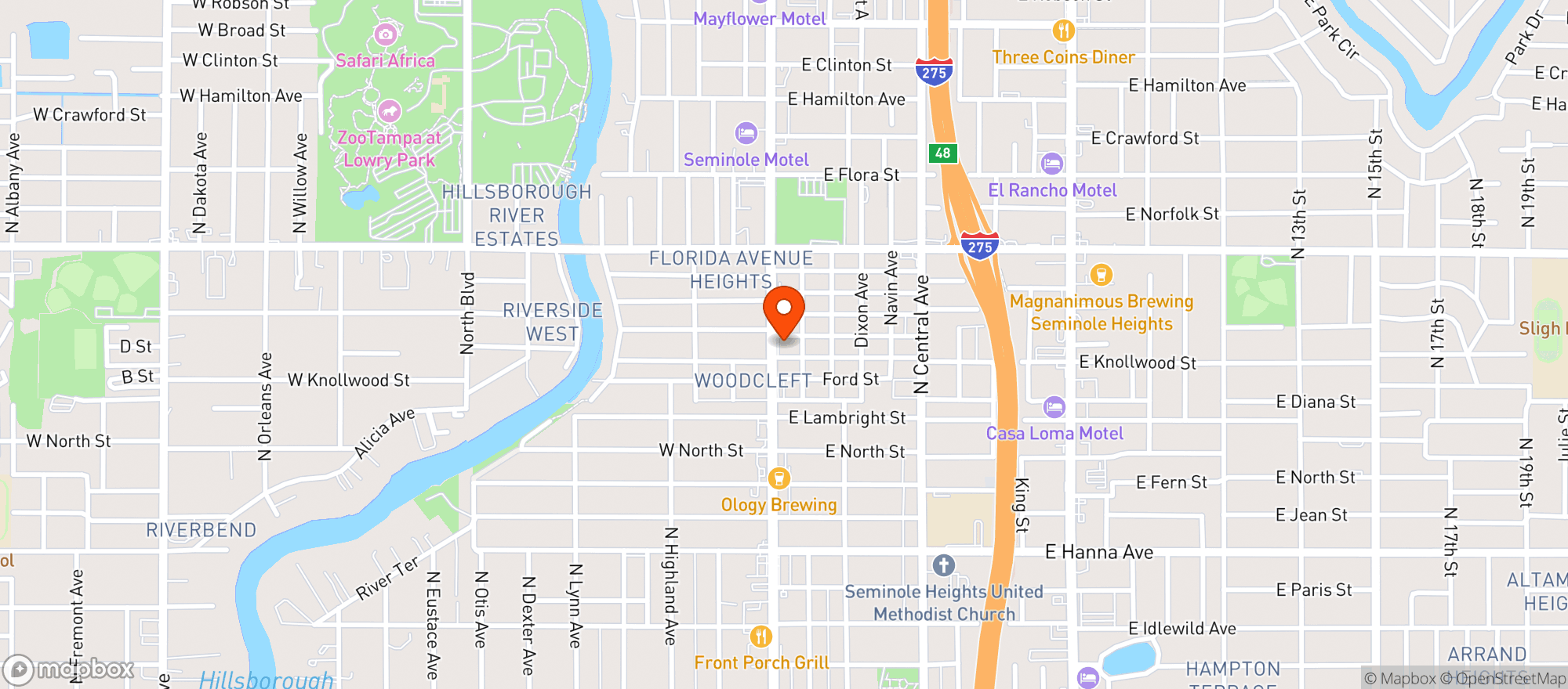 Map showing Mekenita Cantina