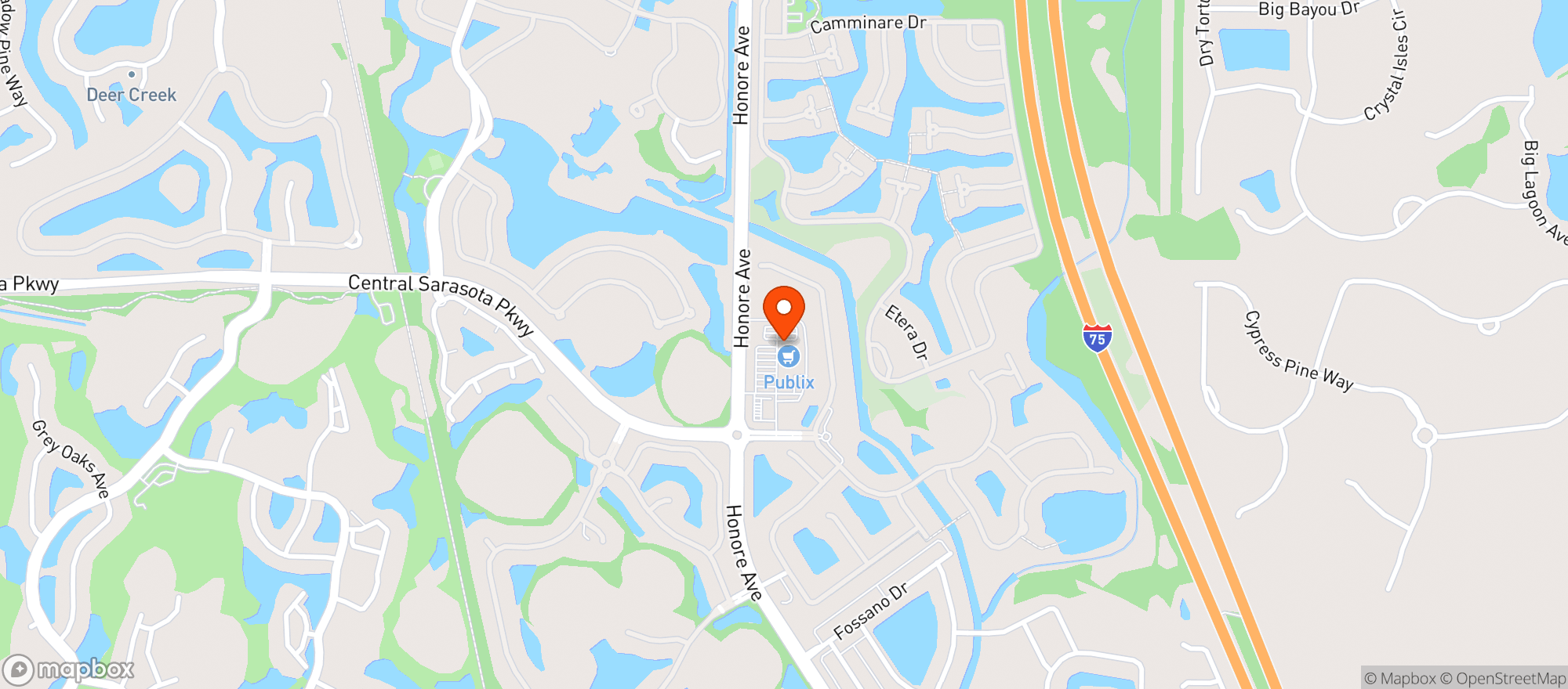 Map showing Publix