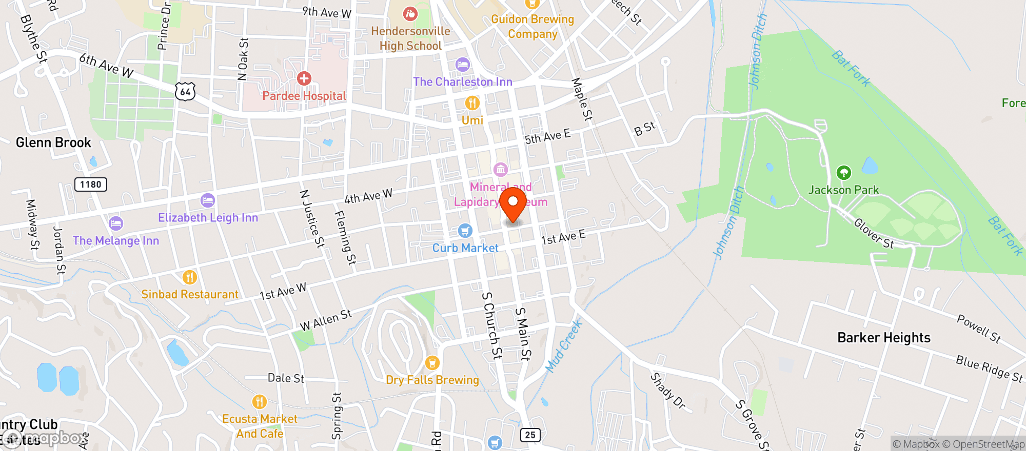 Map showing Shine