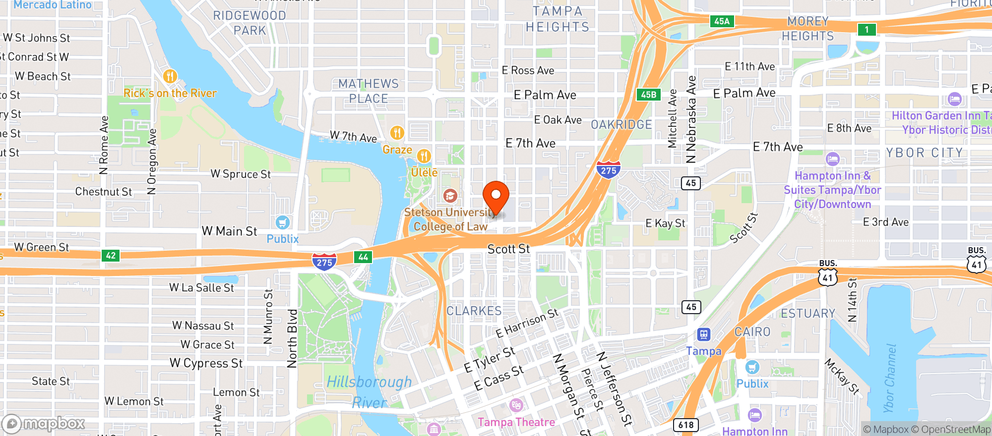 Map showing Magnanimous Brewing - Tampa