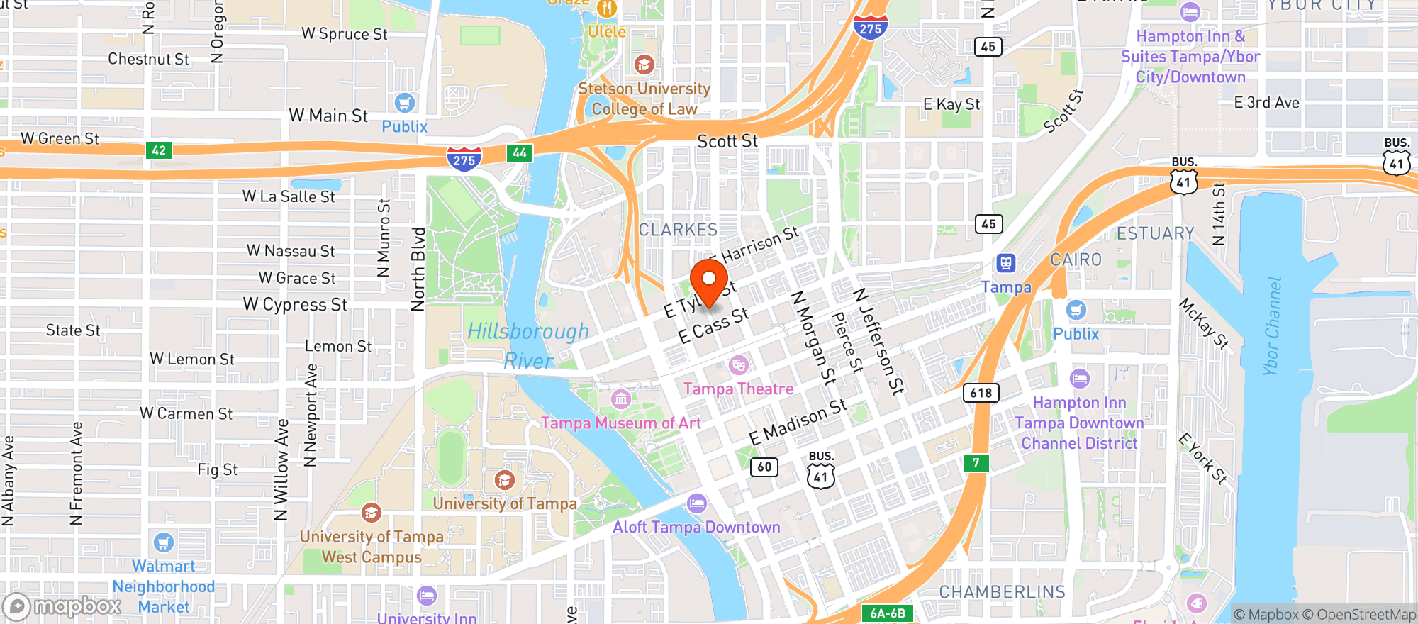 Map showing Nueva Cantina