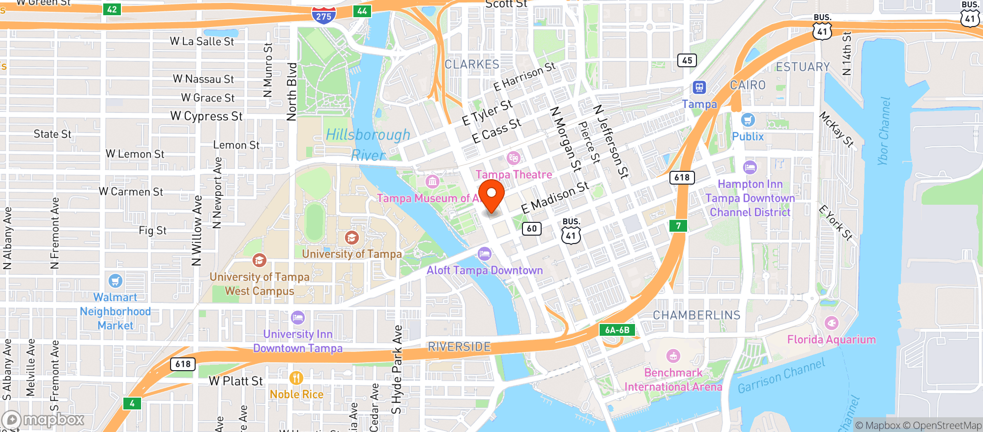 Map showing (c)the Loading Dock
