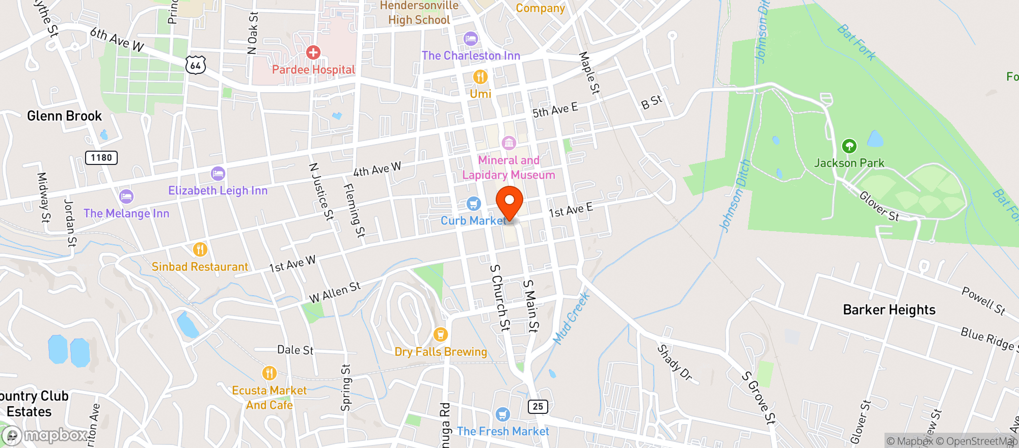 Map showing Pinky Promise Bar