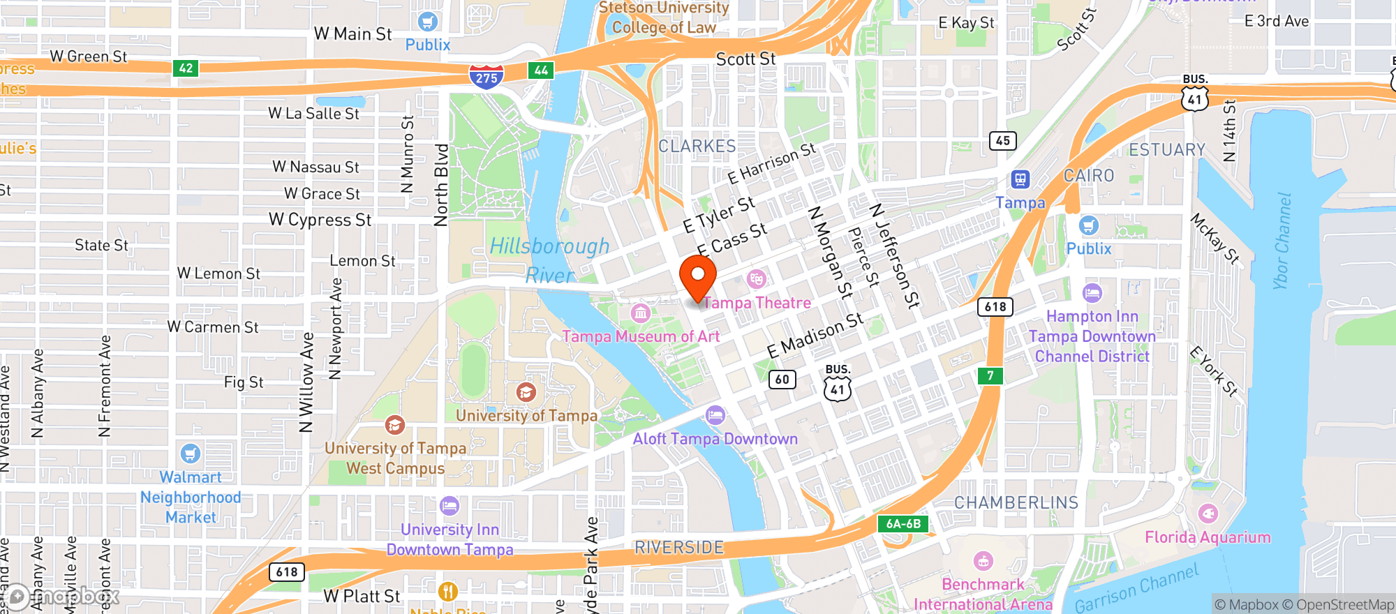 Map showing Taps Restaurant Bar & Lounge