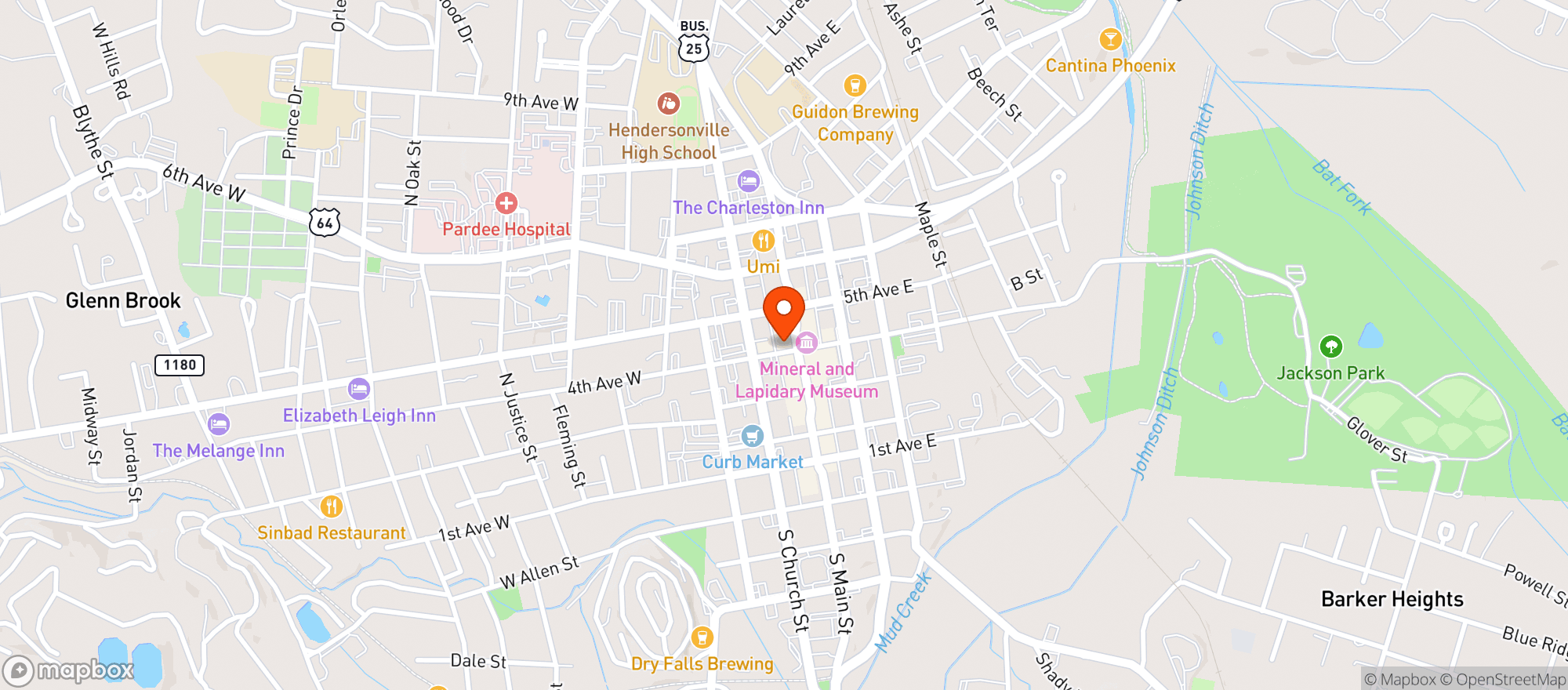 Map showing Postero