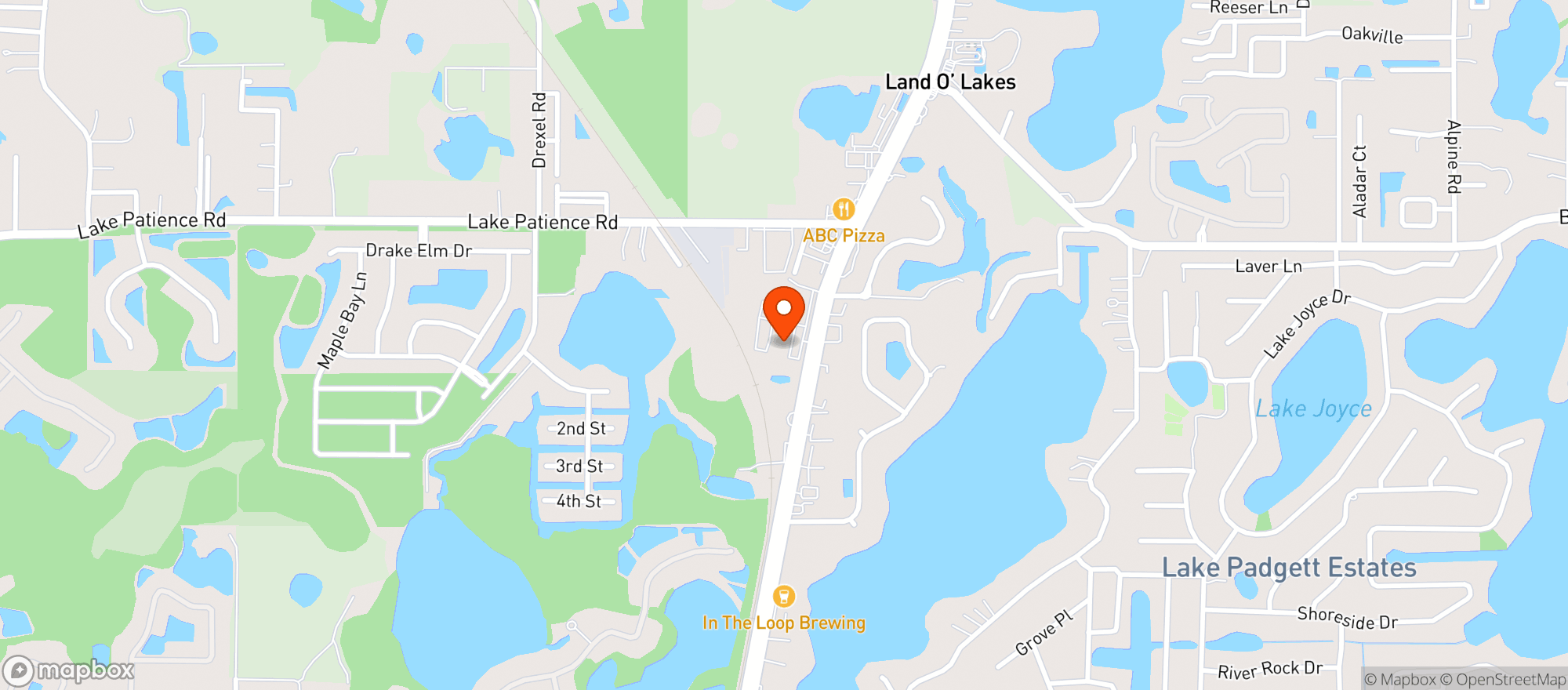 Map showing Racetrac #336
