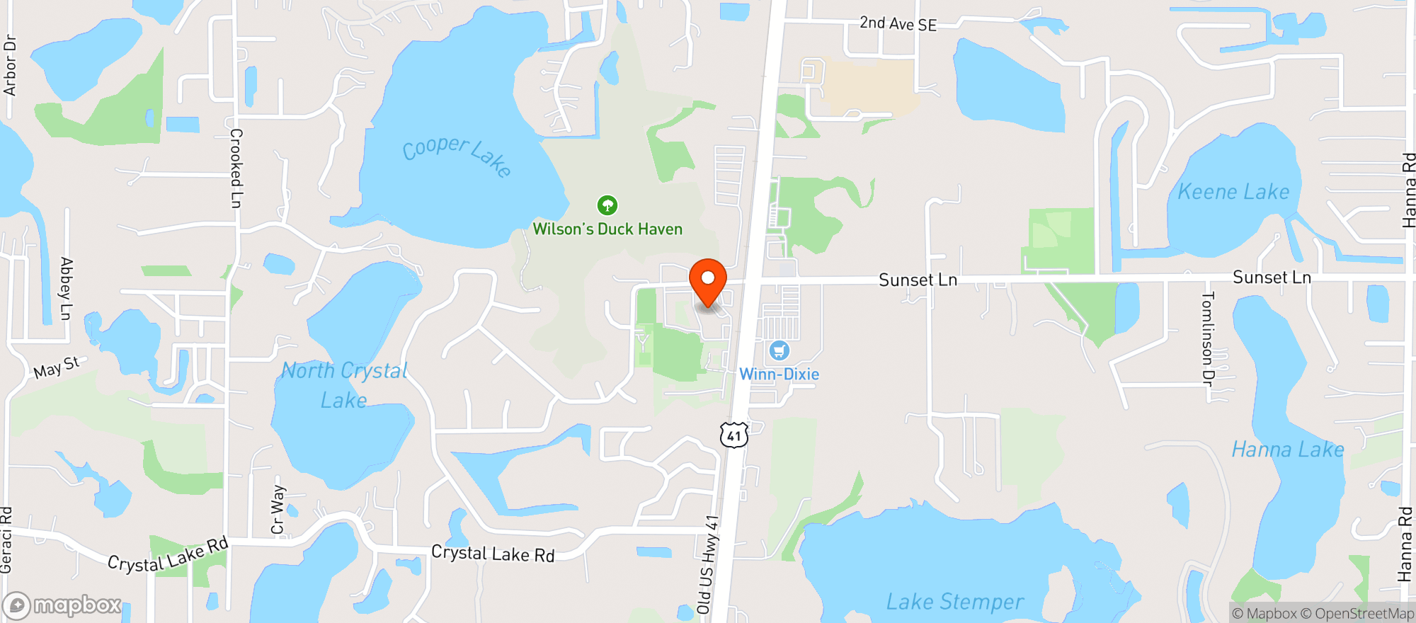Map showing Black Sheep American Pub