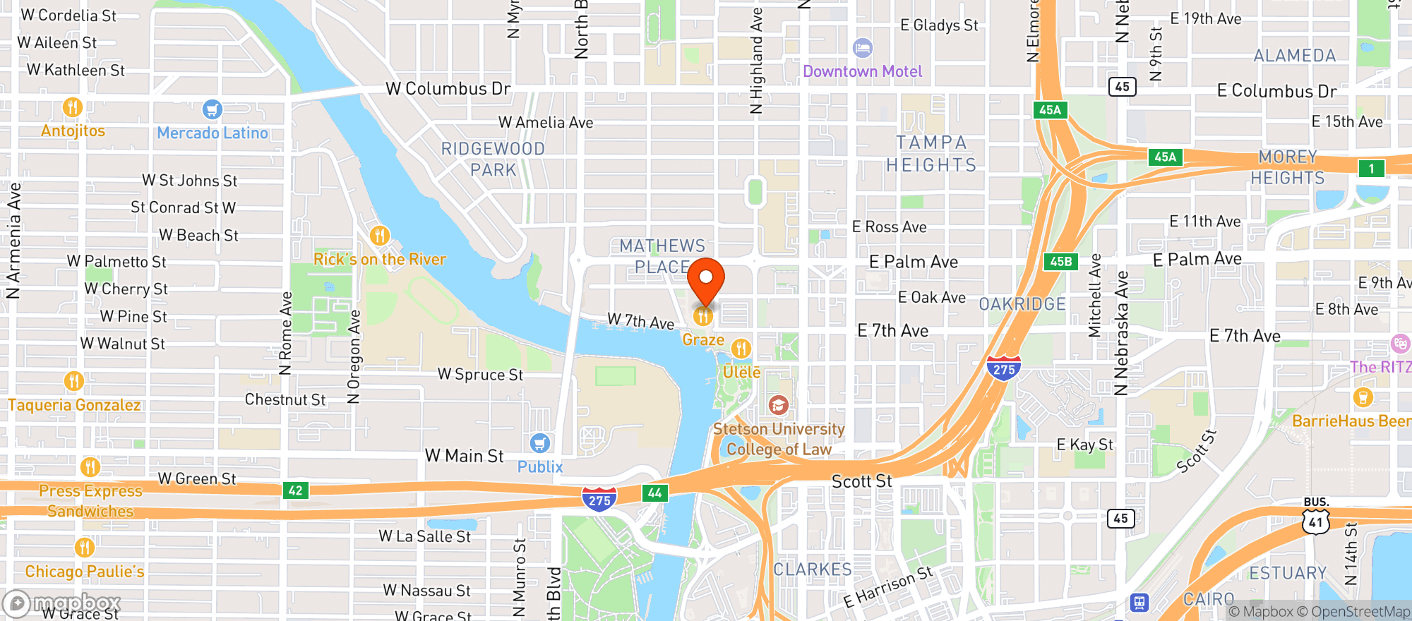 Map showing Bar At Armature