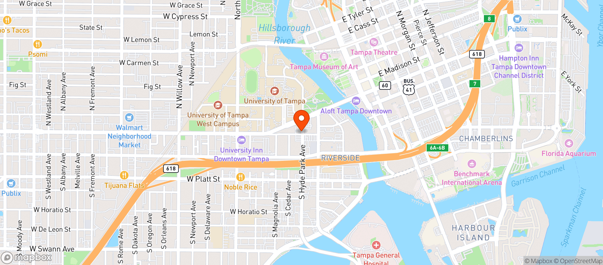 Map showing Retreat