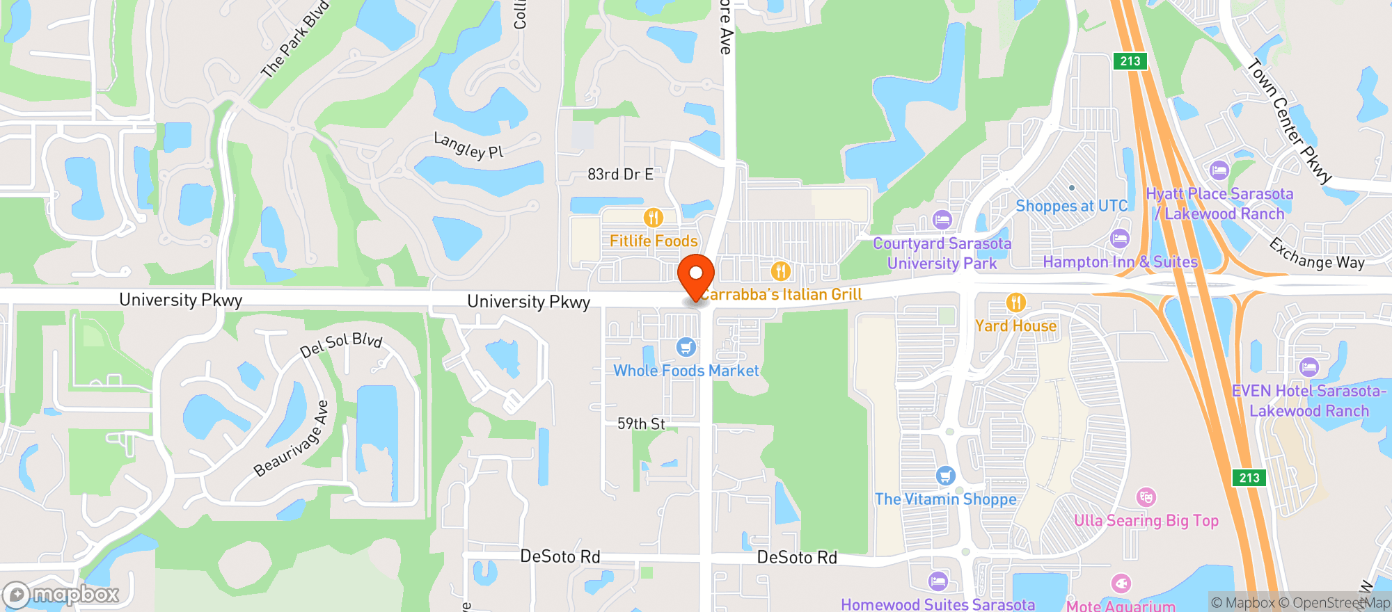 Map showing Whole Foods Market