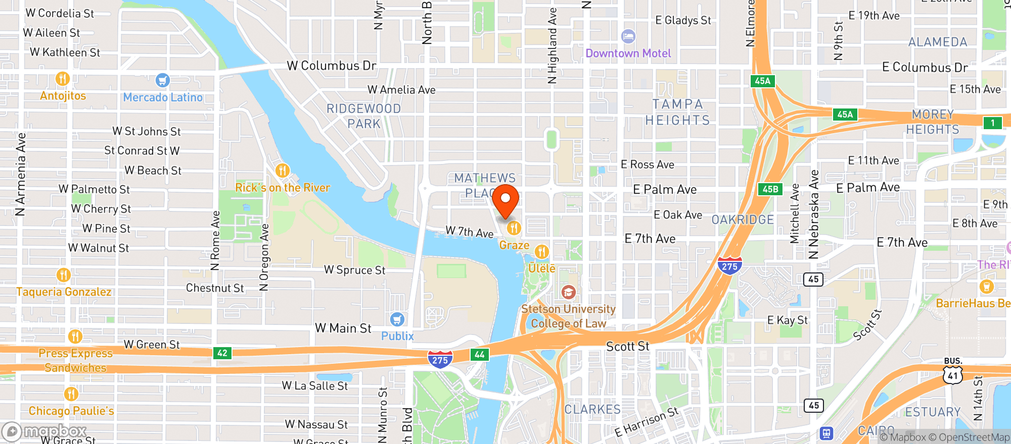Map showing M Bird