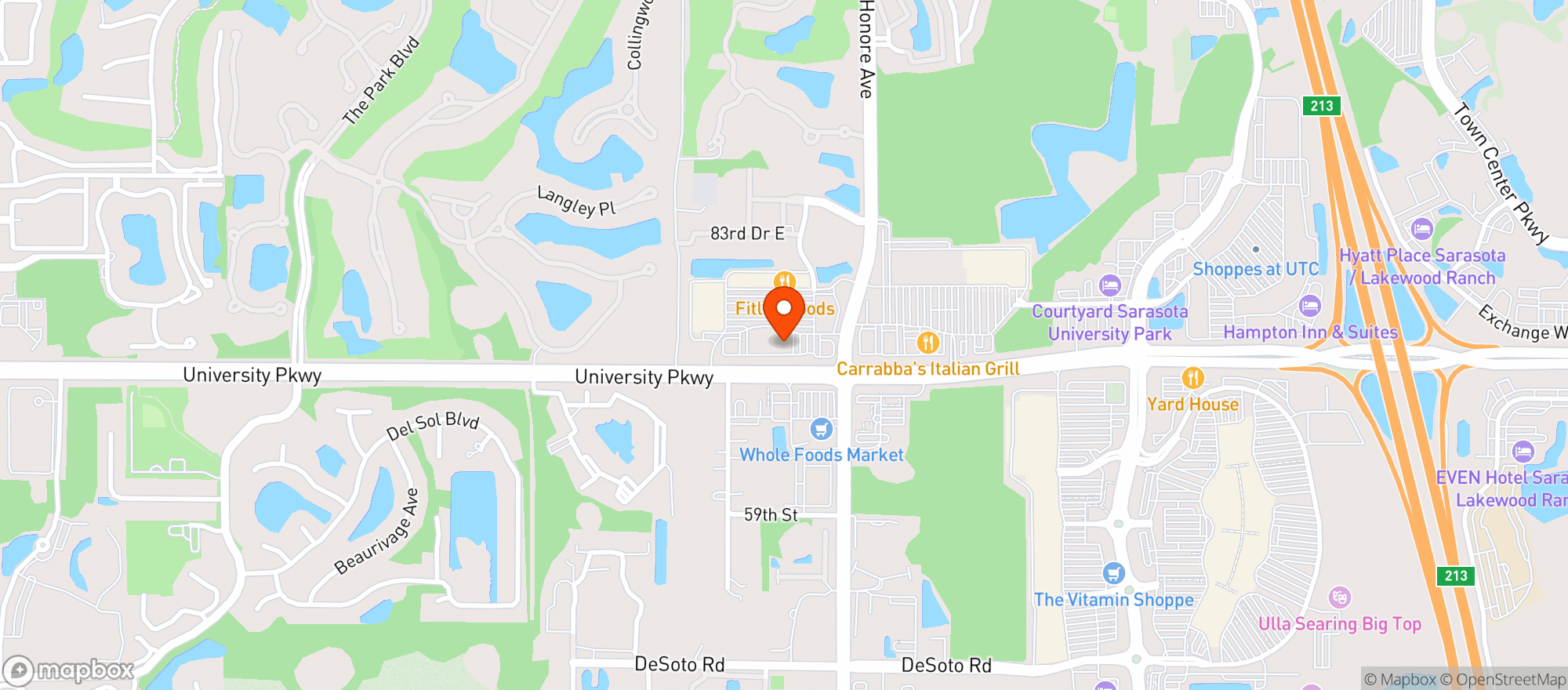 Map showing Buffalo Wild Wings Gril #787