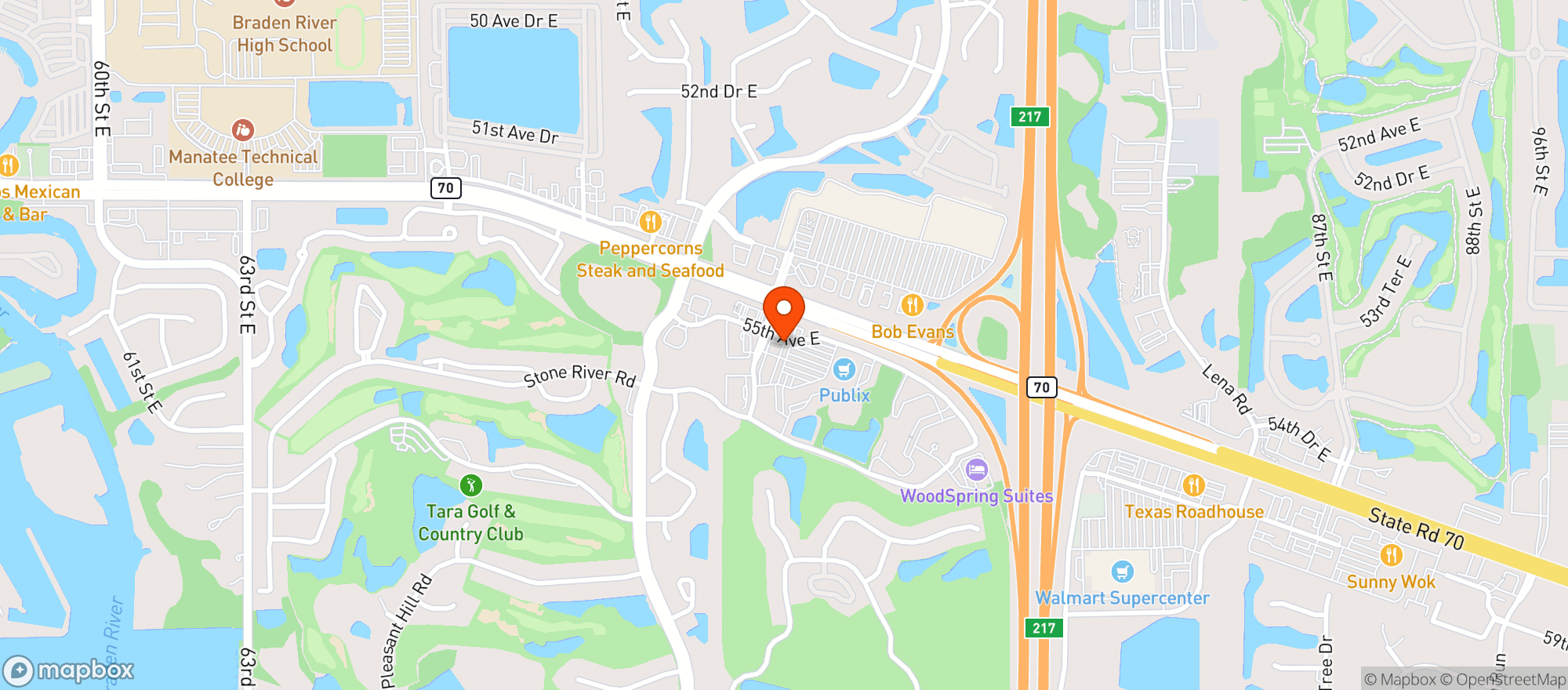 Map showing Gecko's Grill & Pub - Twelve Oaks Plaza