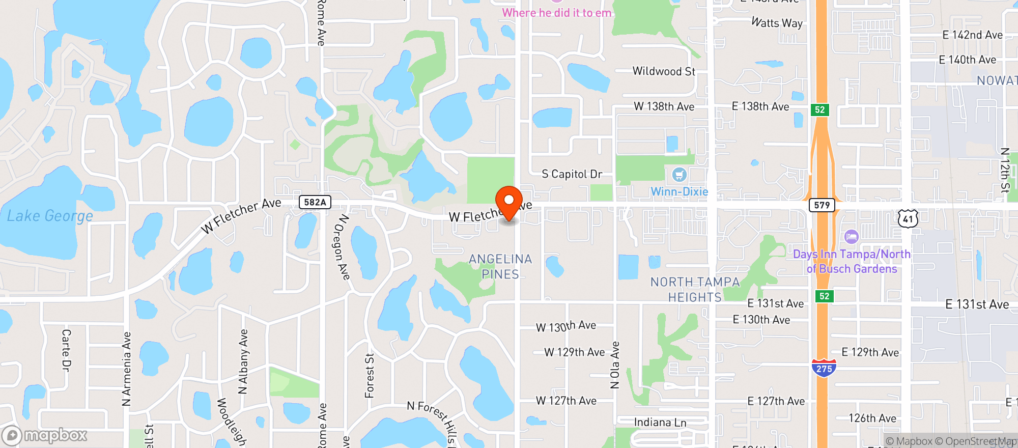 Map showing Circle K 2707474