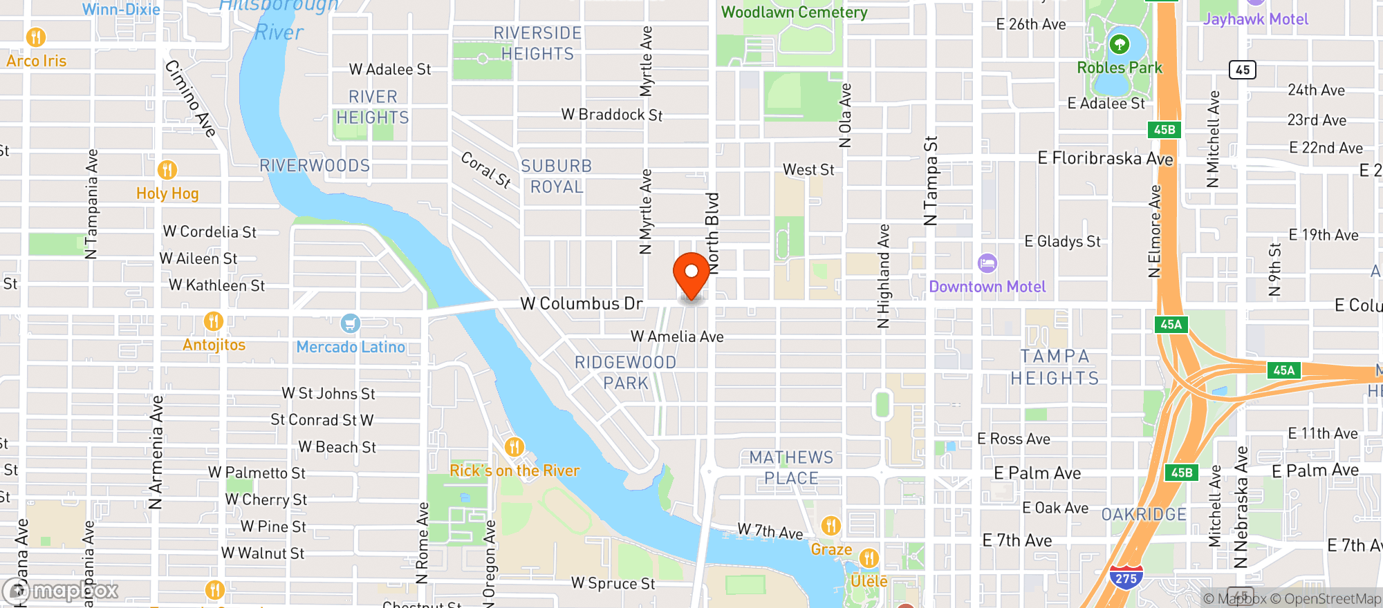 Map showing Convenient Food Mart