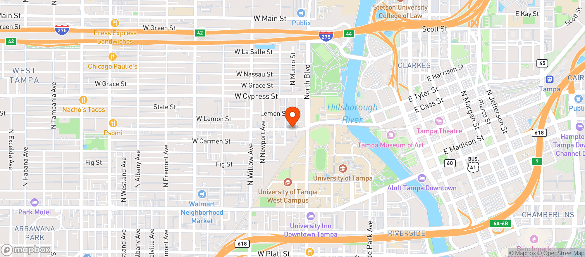 Map showing Hooch And Hive