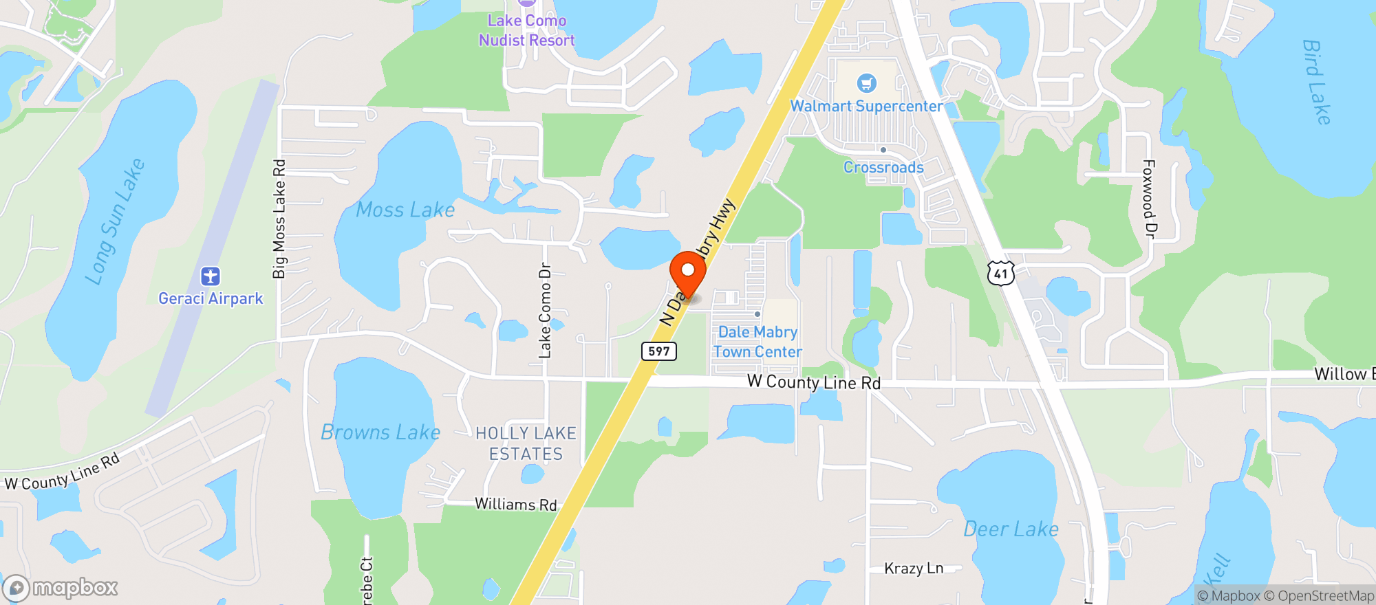 Map showing Supertarget