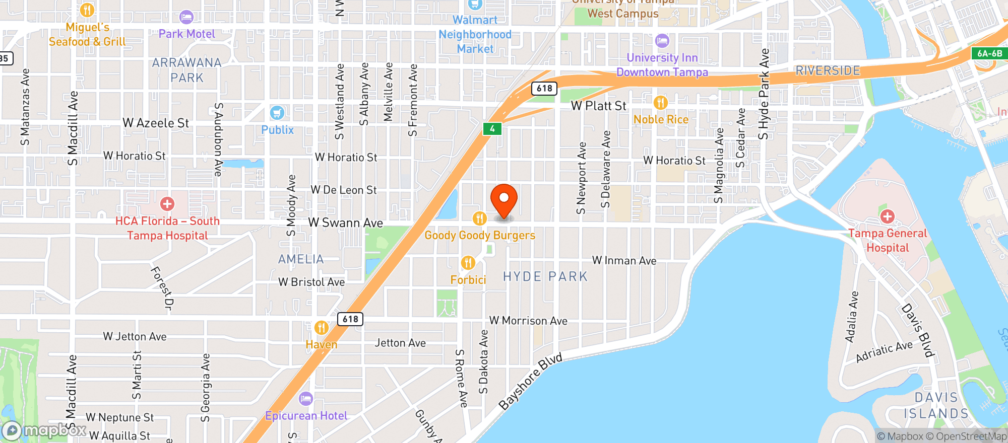 Map showing On Swann