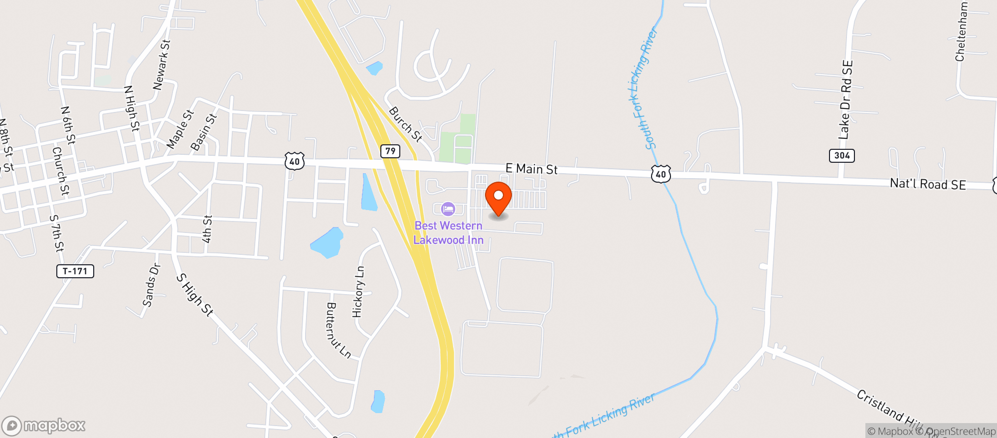 Map showing Kroger