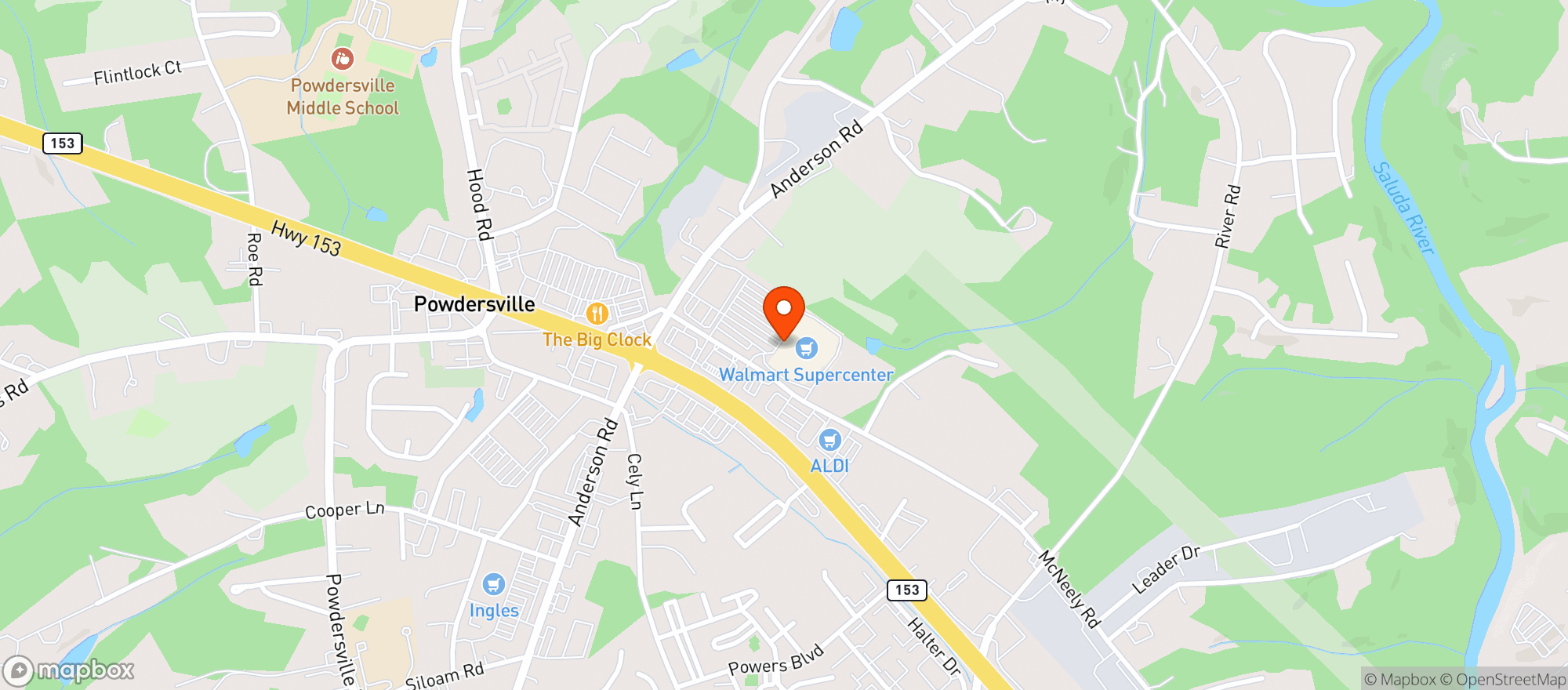 Map showing Walmart Supercenter #3192