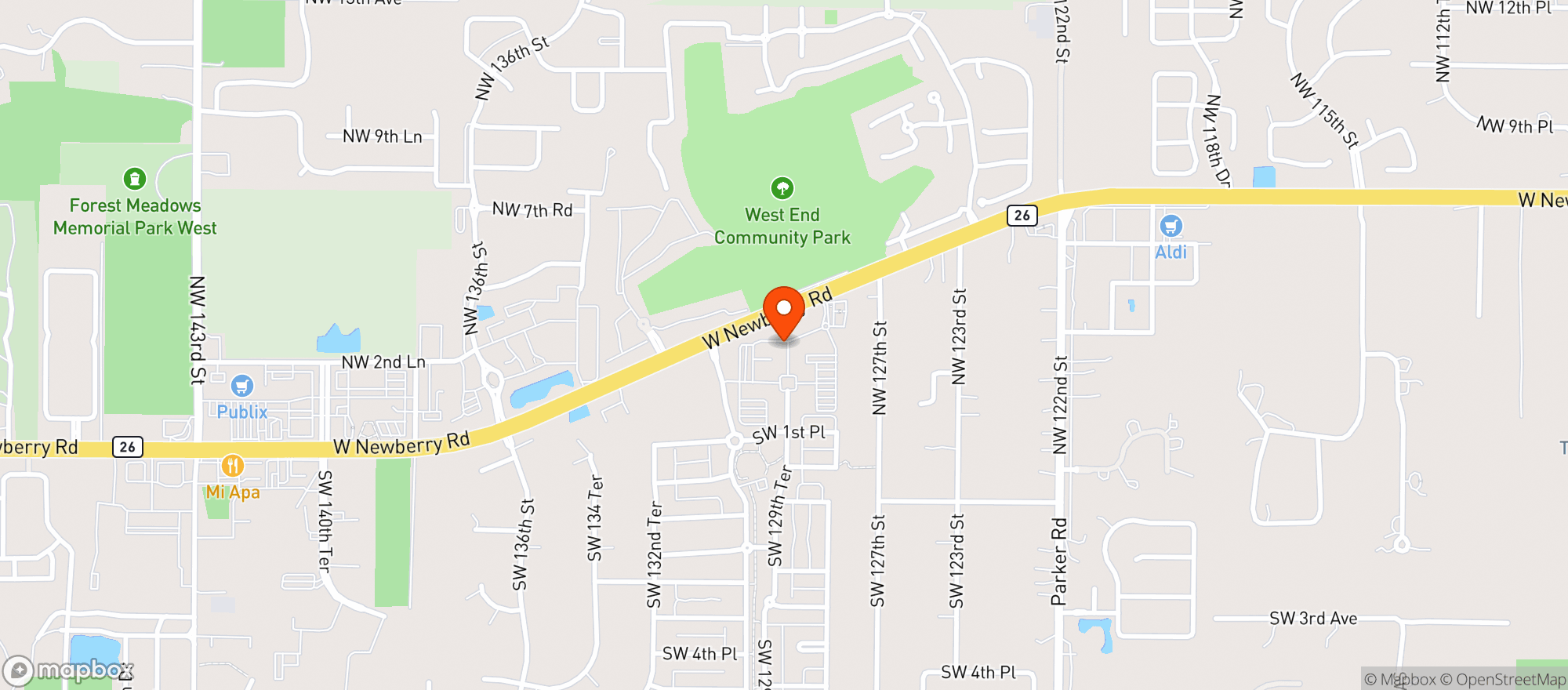 Map showing Blue Highway At Tioga