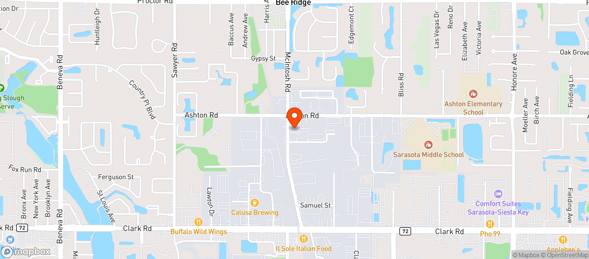 Map showing Calusa Brewing