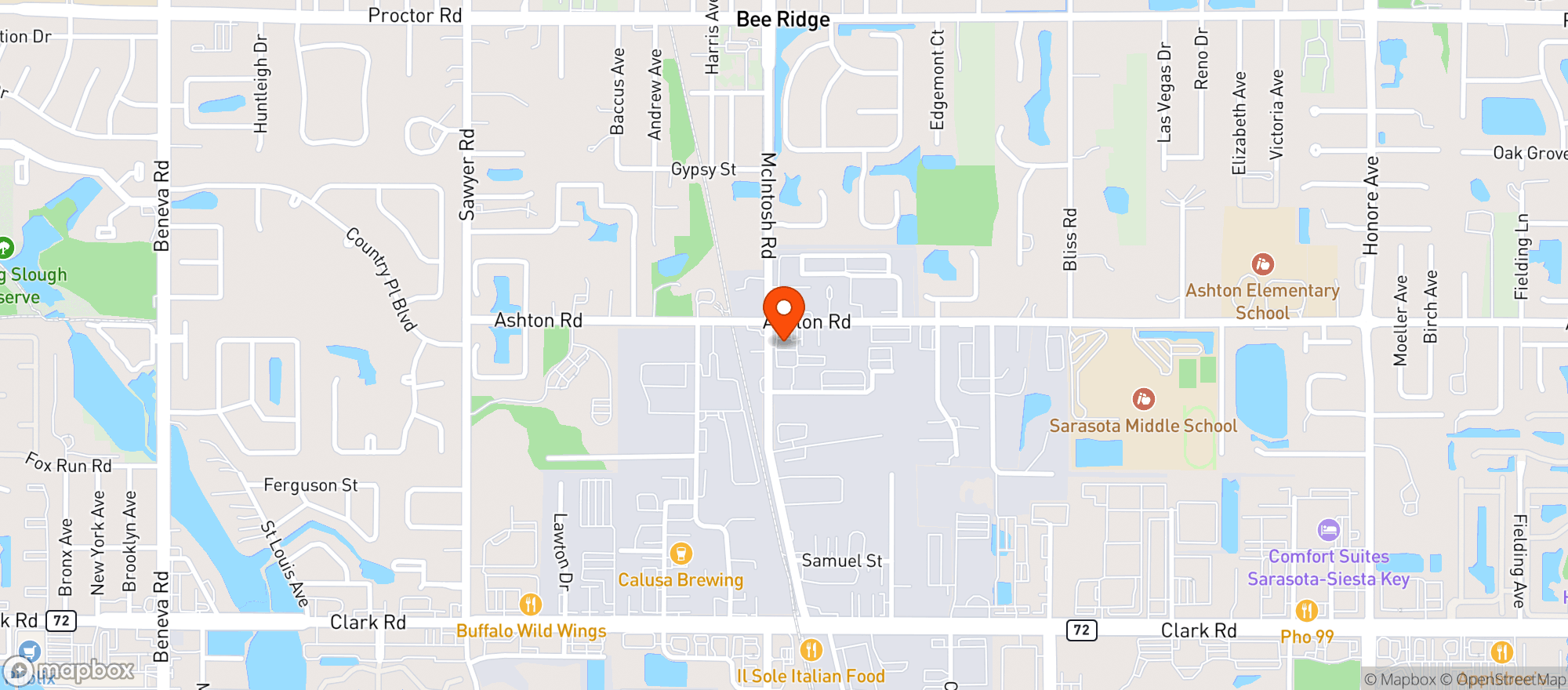 Map showing Mcintosh Marathon