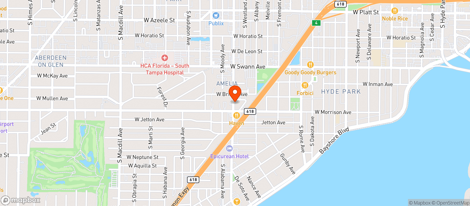 Map showing Bulla Gastrobar