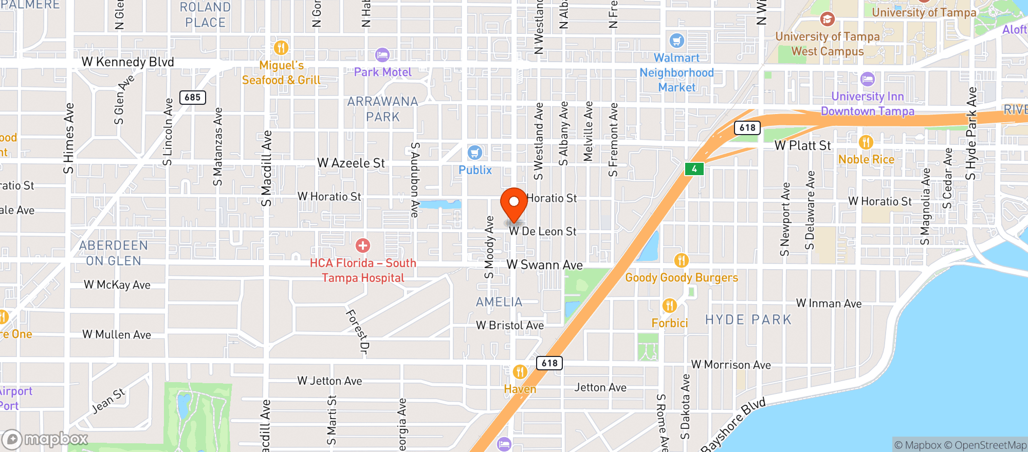 Map showing Jay Luigi Soho