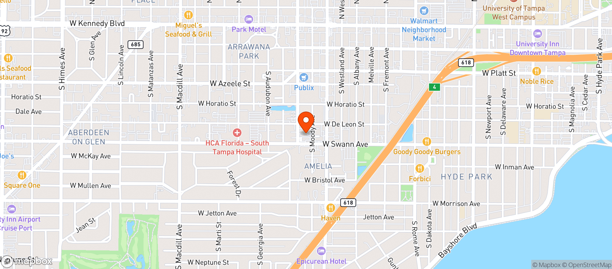 Map showing (b) The Soho Backyard