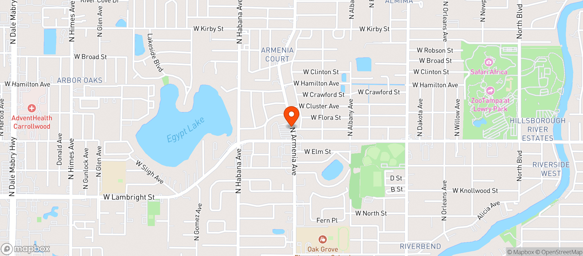 Map showing Amore Liquors
