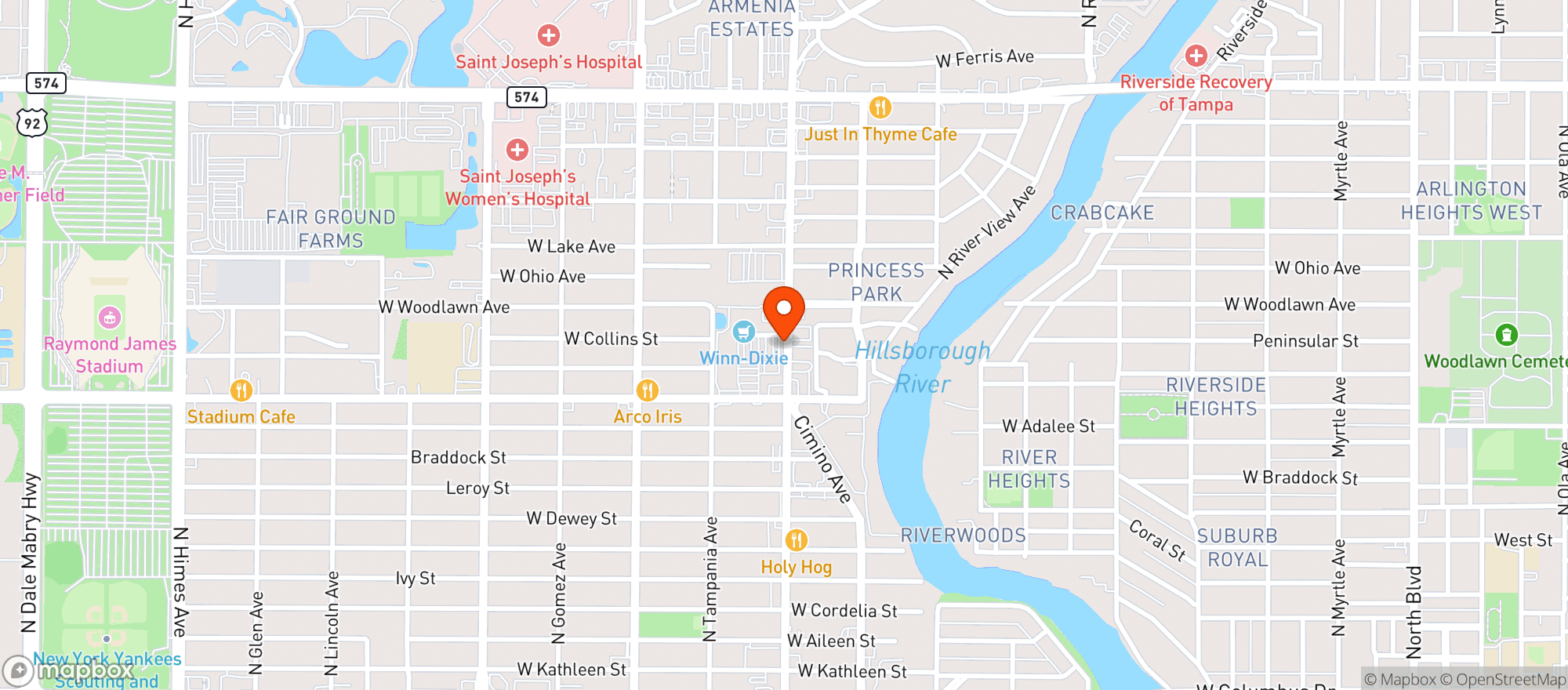 Map showing Fresco Y Mas