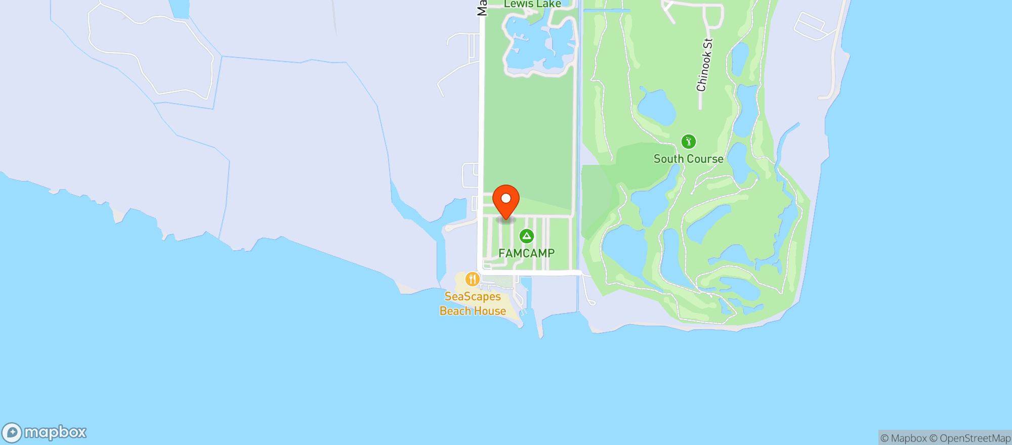 Map showing Fam Camp