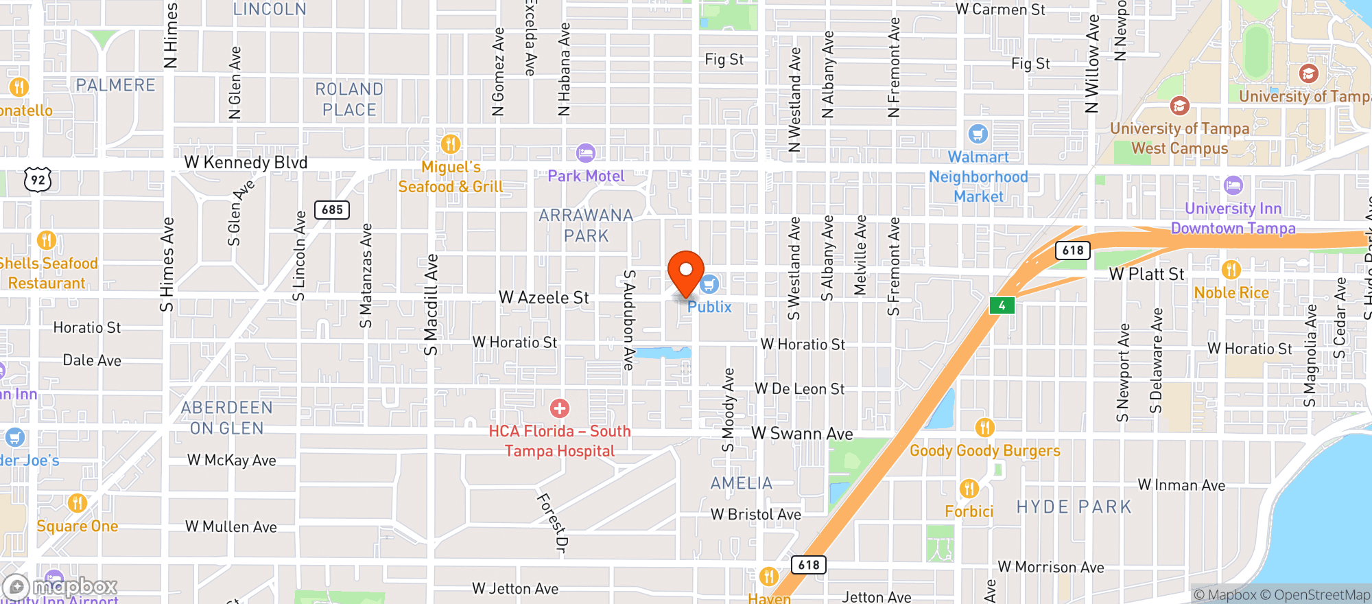 Map showing (c)ceviche Tapas Bar/rest